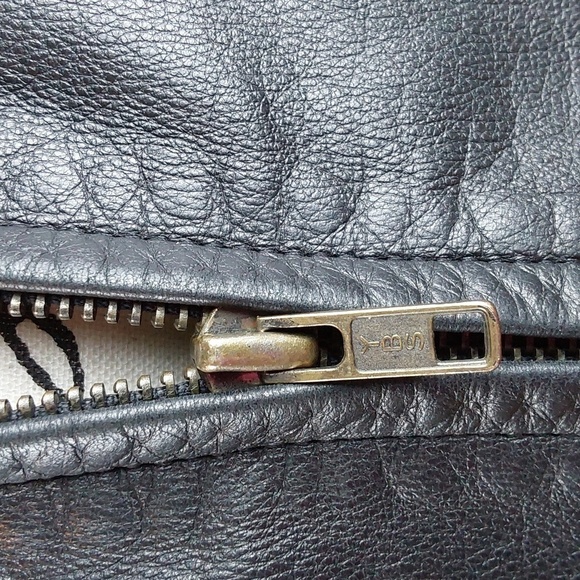 Lauren Ralph Lauren- Womens Black Leather luxury Coat Minimalist Neutral Sz.1X - Picture 12 of 12